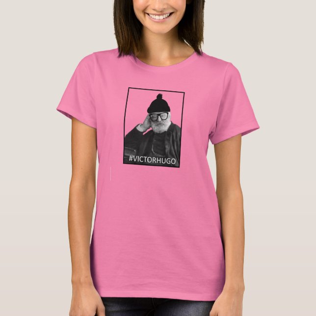 Hipster Victor Hugo T-Shirt (Front)