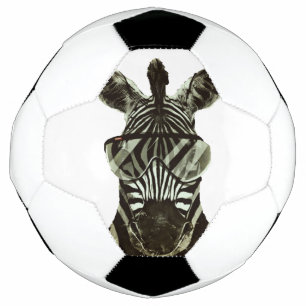 Hipster Zebra Football