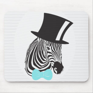 Hipster Zebra Mouse Mat