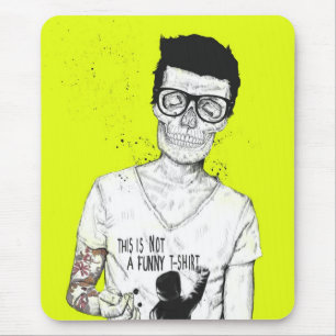 hipsters not dead mouse mat