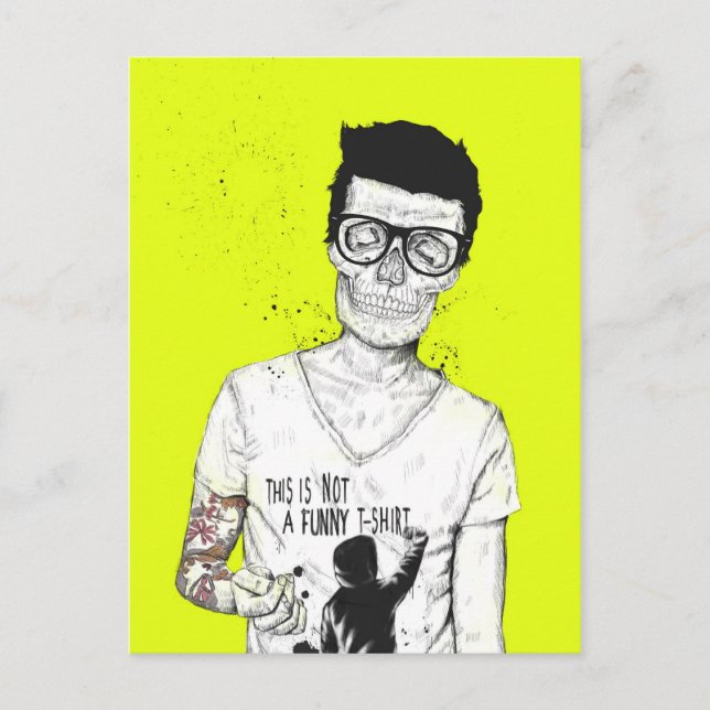 hipsters not dead postcard (Front)