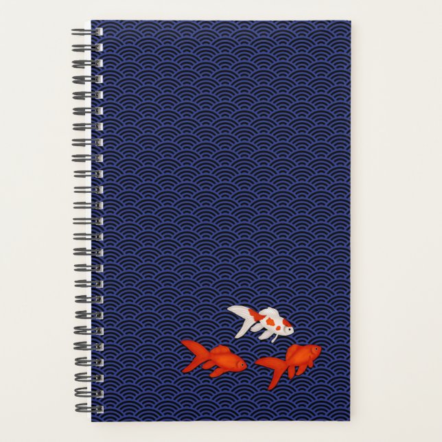 Hiragana & Goldfish Personalised Japanese Student Planner (Front)