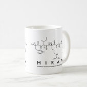 Hiram peptide name mug (Front Right)