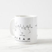 Hiram peptide name mug (Front Left)