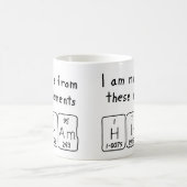 Hiram periodic table name mug (Center)