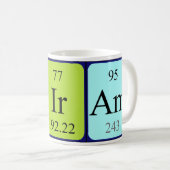Hiram periodic table name mug (Front Right)