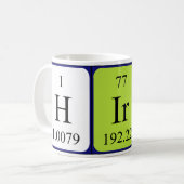 Hiram periodic table name mug (Front Left)