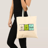 Hiram periodic table name tote bag (Front (Product))
