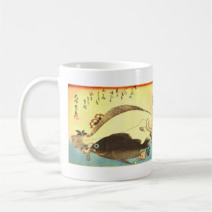 Hirame & Mebaru - Hiroshige's Japanese Fish Print Coffee Mug