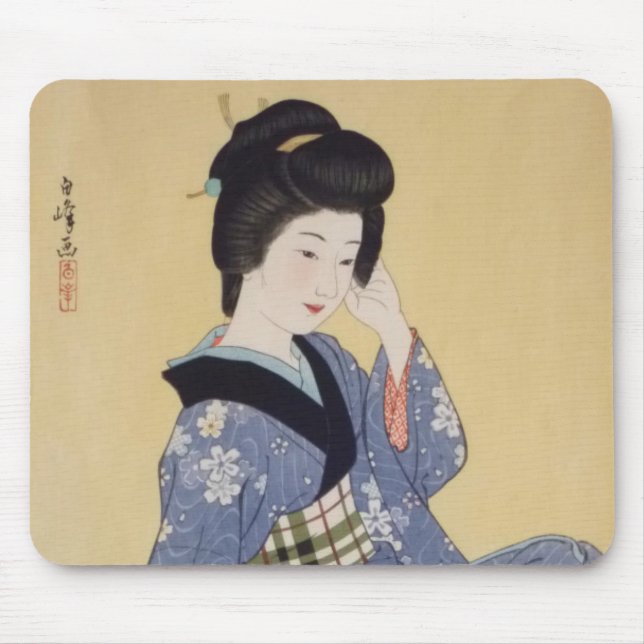Hirano Hakuho's Young Girl Mouse Mat (Front)