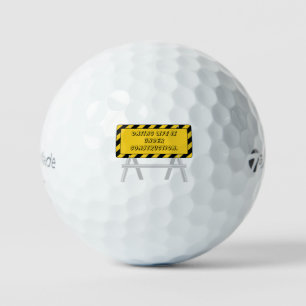 Hirarous Typography Dating Humour Fun Gift Golf Balls