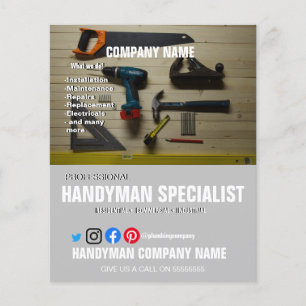 hire a HANDYMAN SPECIALIST DIY helper husband Flyer
