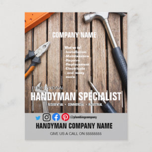 hire a HANDYMAN SPECIALIST husband DIY Flyer