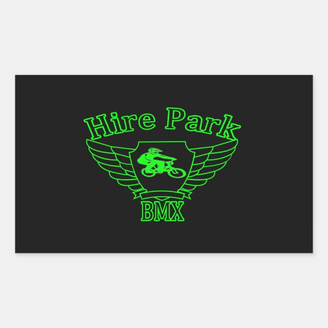 Hire Park BMX Rectangle Stickers (Front)