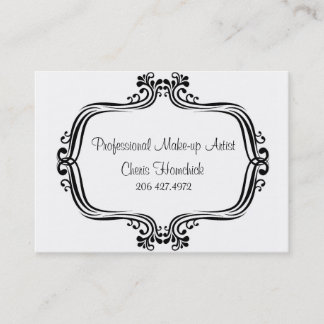 HiRes, Make-up Artist, Cheris Homchick Business Card