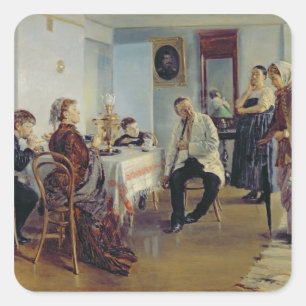 Hiring of a Maid, 1891-92 Square Sticker