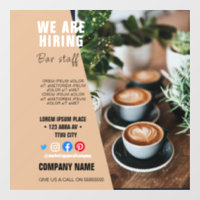 hiring staff BUSINESS custom logo flyer Poster Ped