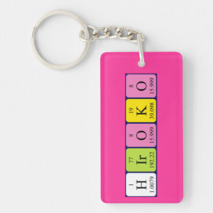 Hiroko periodic table name keyring