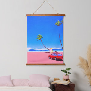 Hiroshi nagai art  hanging tapestry