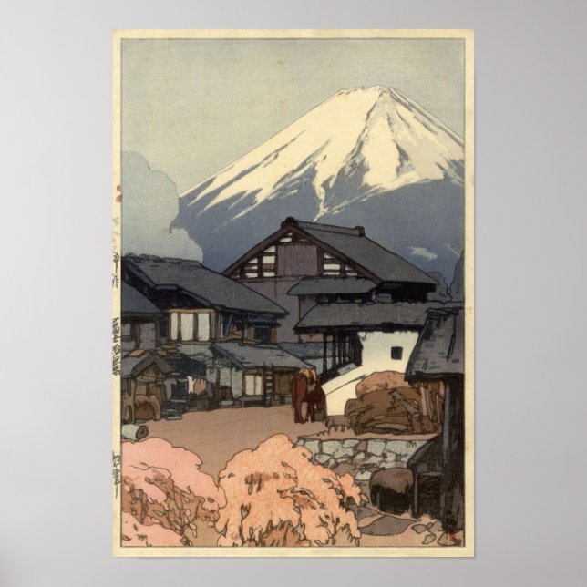 Hiroshi Yoshida  Fujiyama from Funatsu Poster (Front)