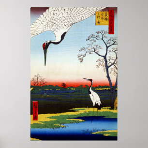 Hiroshige Minowa, Kanasugi, Mikawashima Poster