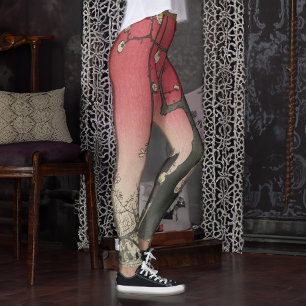 Hiroshige Plum Estate Kameido: Vintage Japanese Leggings