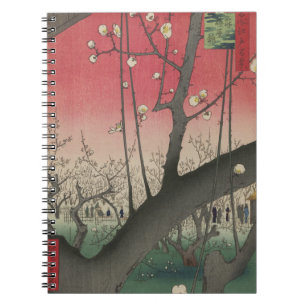 Hiroshige Plum Estate Kameido: Vintage Japanese Notebook
