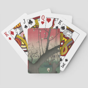 Hiroshige Plum Estate Kameido: Vintage Japanese Playing Cards