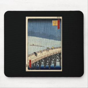Hiroshige Sudden shower over Shin-Ōhashi bridge Mouse Mat