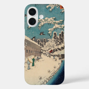 Hiroshige winter landscape japan country iPhone 16 case
