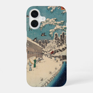 Hiroshige winter landscape japan ukiyo-e antique iPhone 16 case