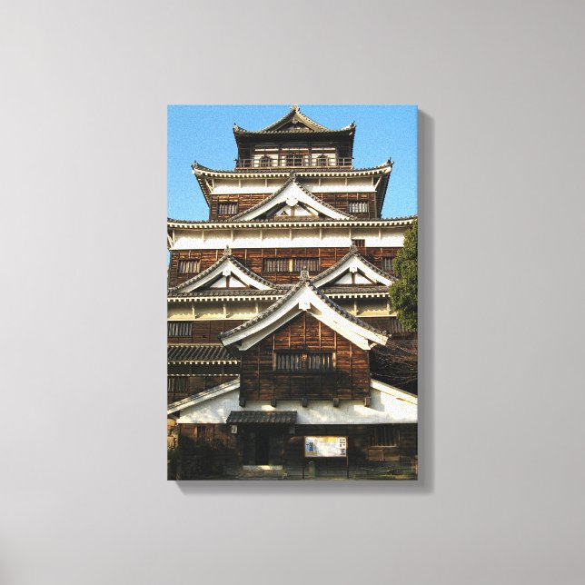 Hiroshima Castle 広島城, Hiroshima, Japan Canvas Print (Front)