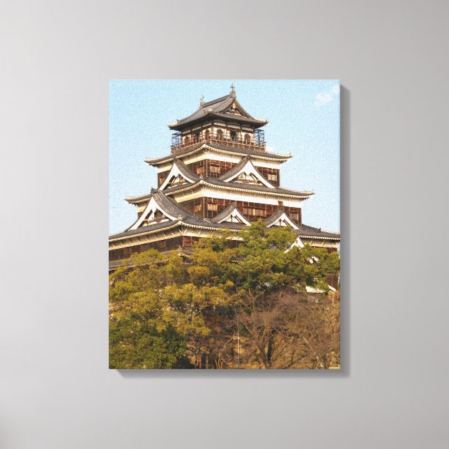 Hiroshima Castle 広島城, Hiroshima, Japan Canvas Print (Front)