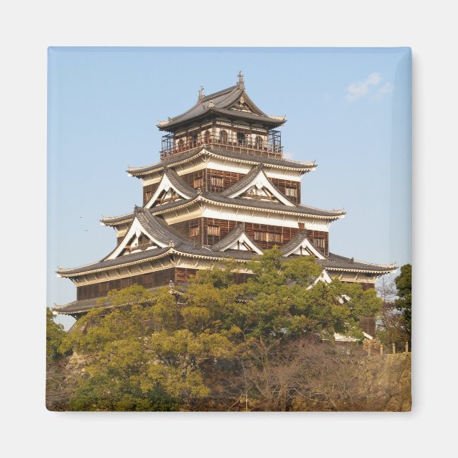 Hiroshima Castle 広島城, Hiroshima, Japan Magnet (Front)