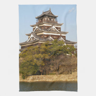 Hiroshima Castle 広島城, Hiroshima, Japan Tea Towel