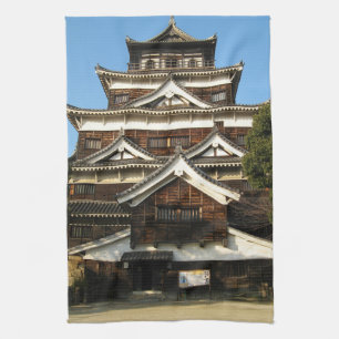 Hiroshima Castle 広島城, Hiroshima, Japan Tea Towel