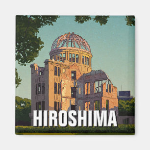 Hiroshima Japan Peace Dome Travel Magnet