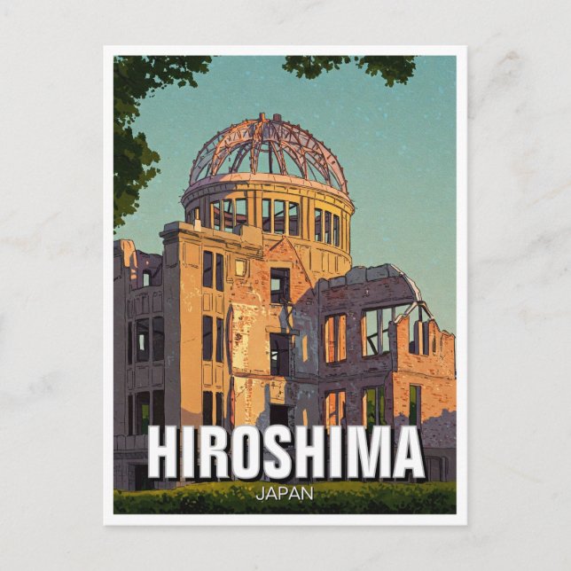Hiroshima Japan Peace Dome Travel Postcard (Front)