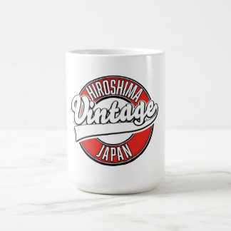 Hiroshima japan vintage style logo Two-Tone coffee Mug