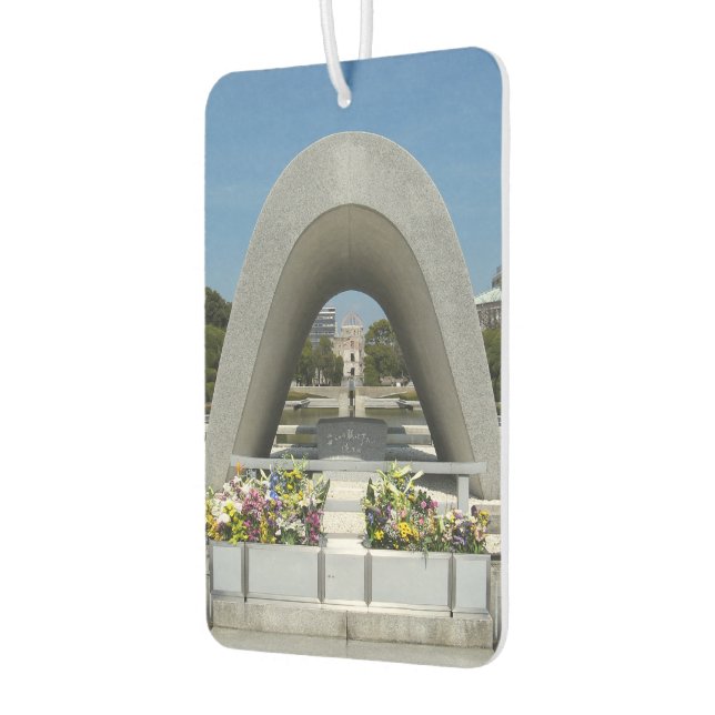 Hiroshima Memorial Cenotaph Car Air Freshener (Left)