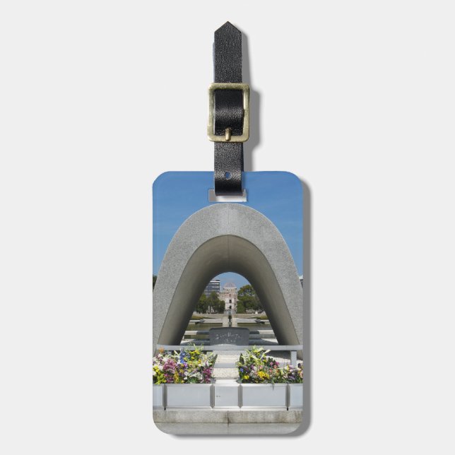 Hiroshima Memorial Cenotaph Luggage Tag (Front Vertical)