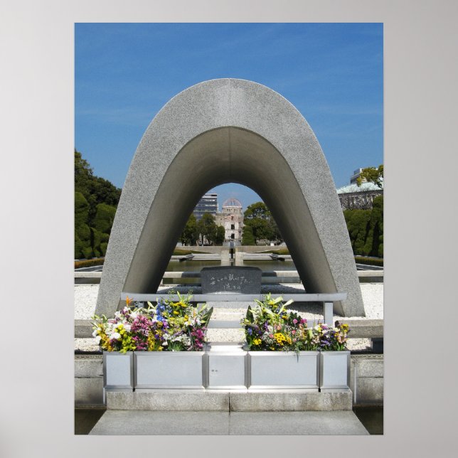 Hiroshima Memorial Cenotaph Poster (Front)