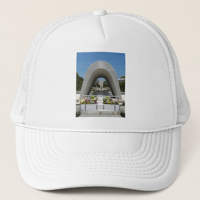 Hiroshima Memorial Cenotaph Trucker Hat (Front)
