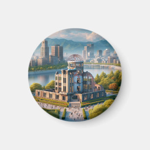 Hiroshima Peace Memorial Park View Japan Travel Magnet