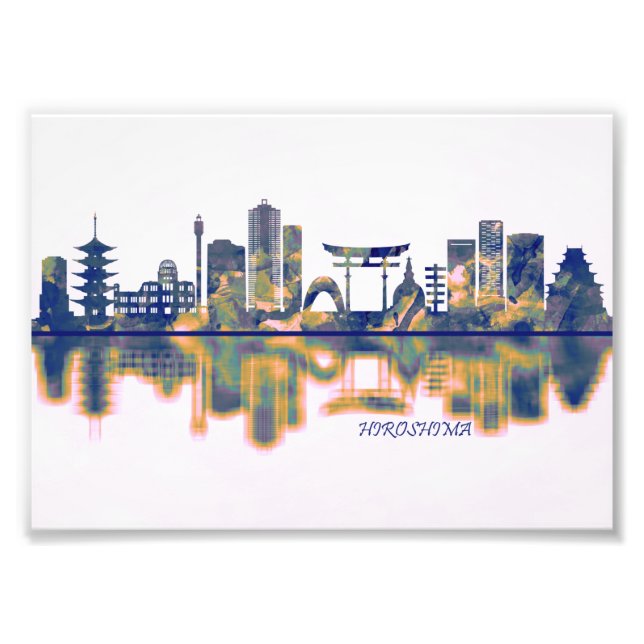 Hiroshima Skyline Photo Print (Front)