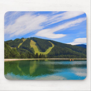 Hirschenkogel in Summer - Water Reflections Mouse Mat