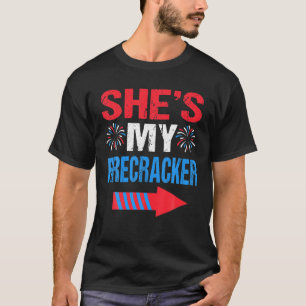 His And Hers 4Th July Matching Couples She's My Fi T-Shirt