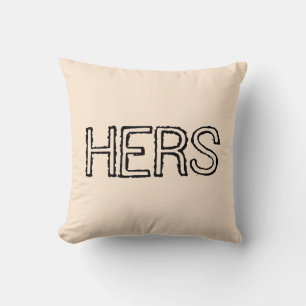 His and Hers Designer Pillows by Serenity - Gifts