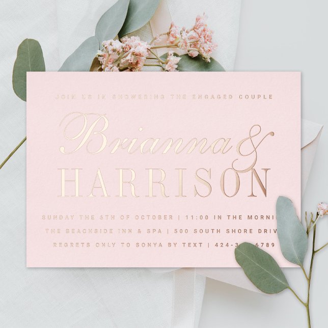 His and Hers Elegant Couples Shower Rose Gold (Creator Uploaded)