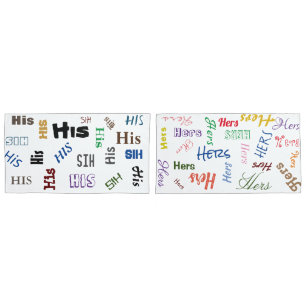 His and Hers Pillowcase
